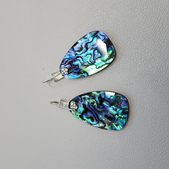 Kendra Scott Aragon Abalone Shell Stone Earrings - Picture 5 of 6